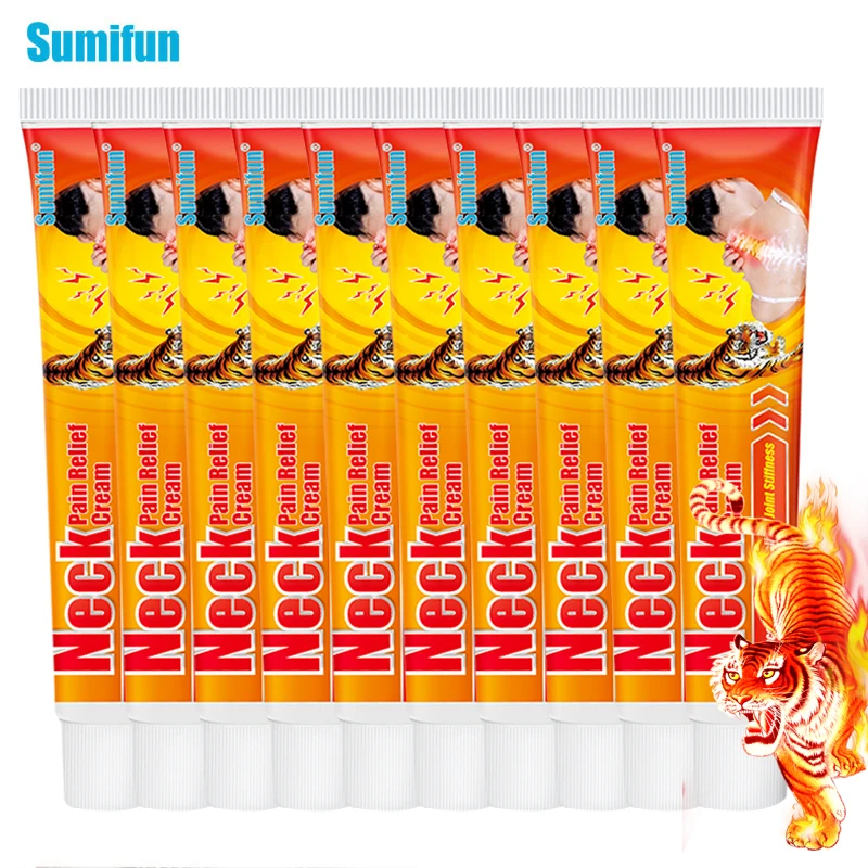 

10Pcs Sumifun Tiger Balm Analgesic Ointment Muscle Joint Pain Relief Cream Rheumatism Arthritis Painkiller Medical Plaster 20g