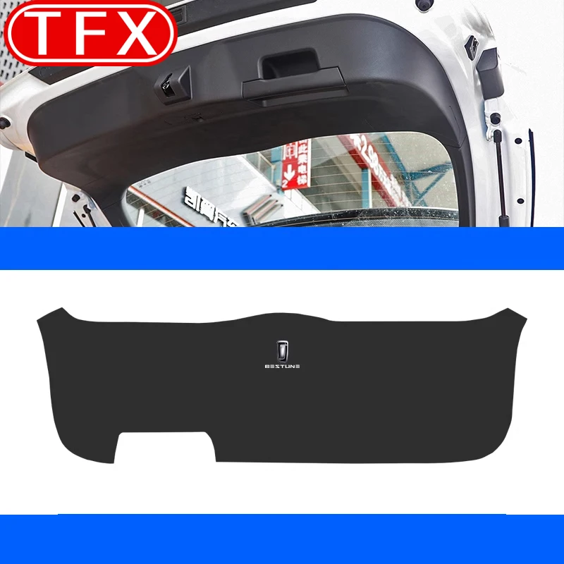 Faw Bestune T77 2018-2023 자동차 스타일링 뒷 트렁크 안티 킥 패드 테일 게이트 충돌 방지 스티커 인테리어 액세서리