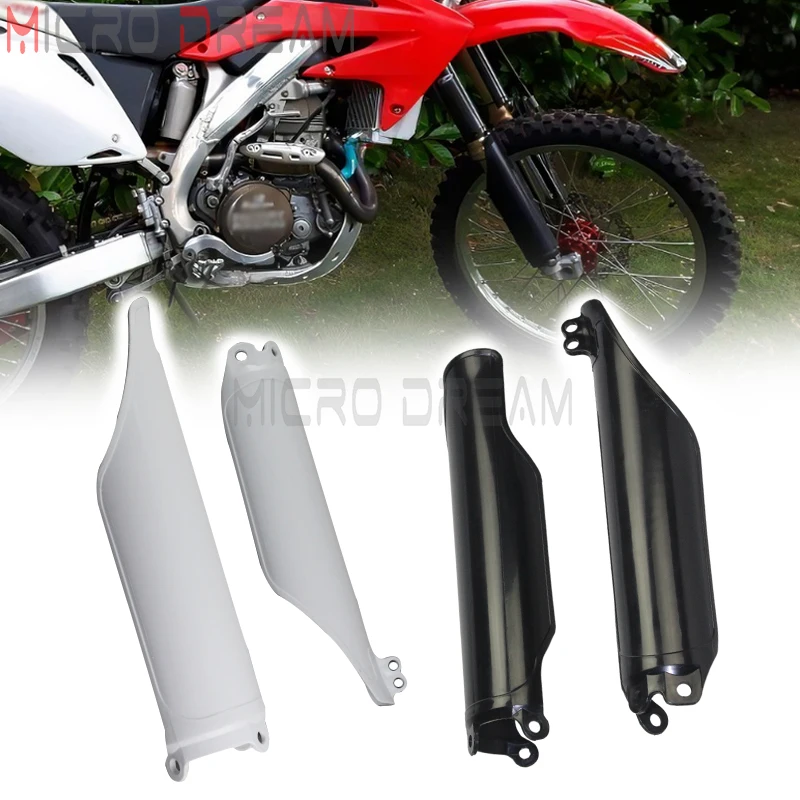 Plastic Fork Protection Guard Motocross Front Fork Tube Cover Protector For Honda CR125 CR250