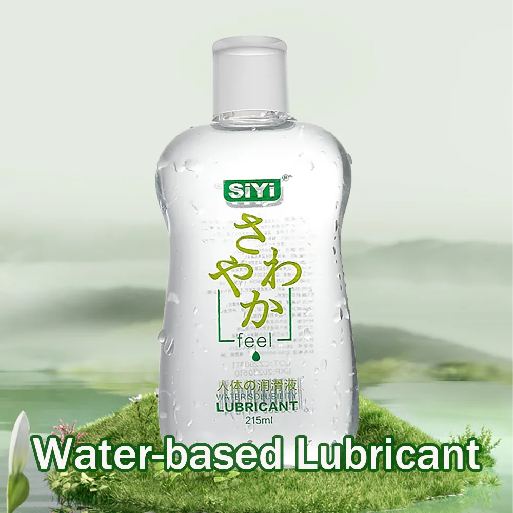 215 ml natürliches Gleitmittel auf Wasserbasis für Paare, langlebiges, hautfreundliches Analgleitmittel, glatte Textur, leicht zu reinigendes Sexgleitmittel 1