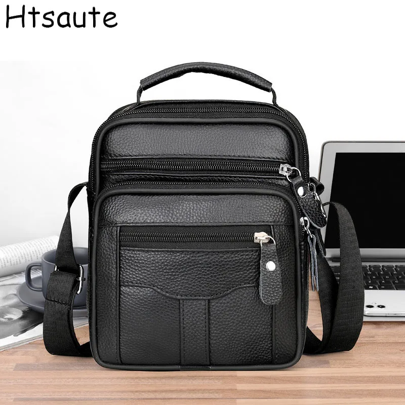 

Fashion Men PU Leather Handbags Small Men's Shoulder Bag for Traveling High Quality Office Messenger Bags Male Crossbody Bag