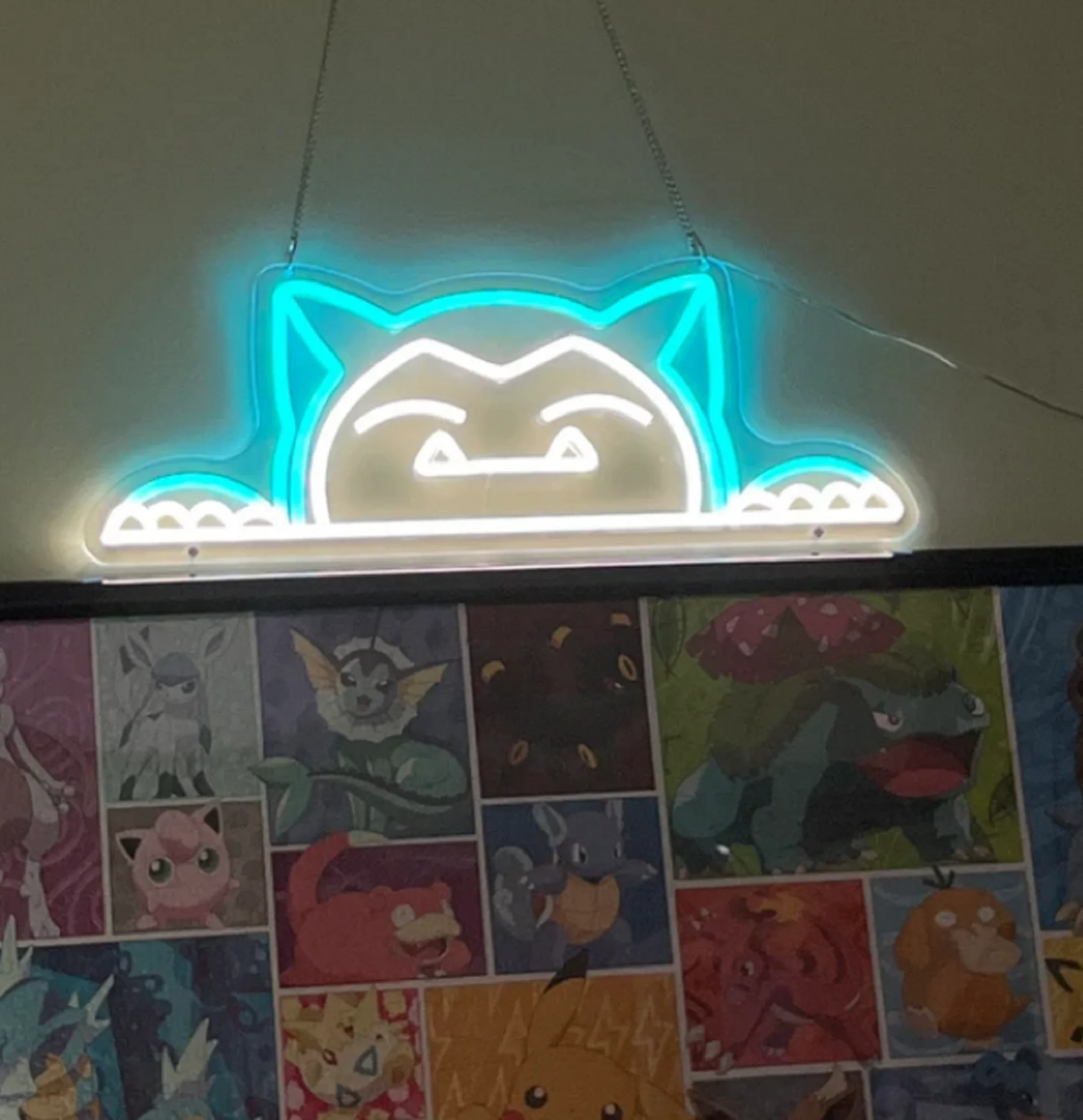 

Custom led Snorlax Anime Cute Neon Sign Indoor Wall Lights Wedding Event Party Decoration Shop Indoor Home Kids Room Decor Neon