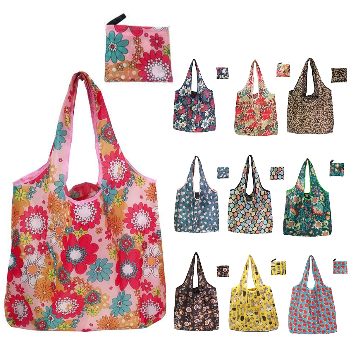 Bolsas De Compras Reutilizables Para Comestibles, Azul