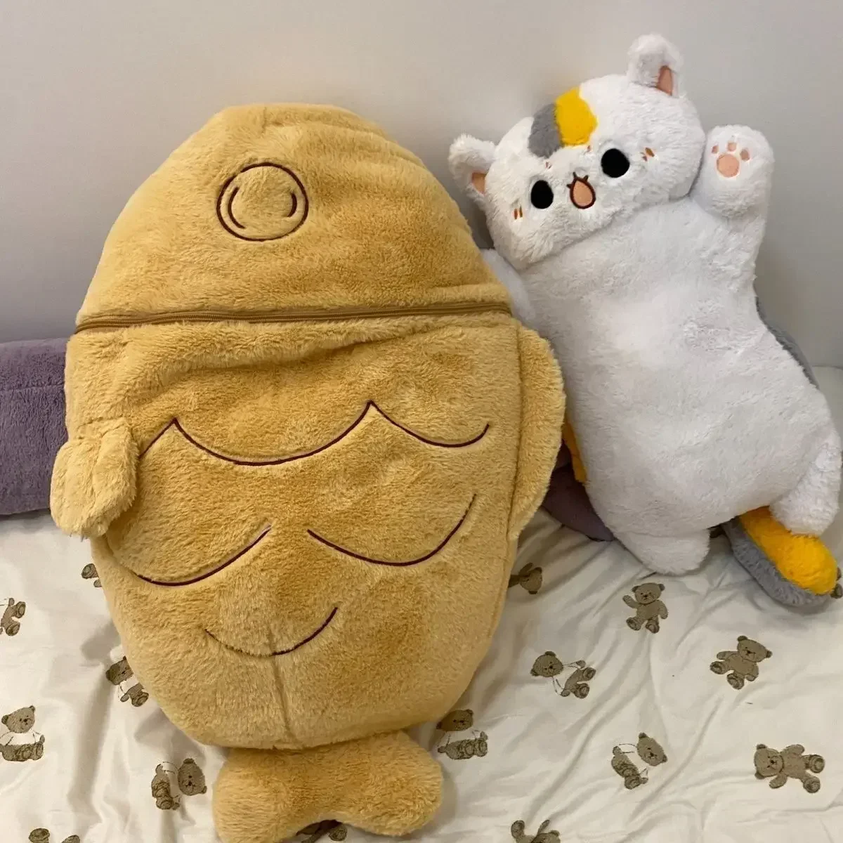 

80CM Taiyaki Doll Cat Pillow Plush Toy Transformation Cat Doll Creative Birthday Gift Plush Toys Pillow Children's Toys Gifts