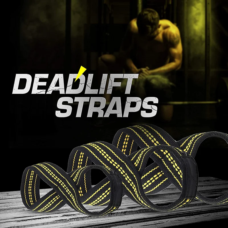 Deadlift Strap Figure 8 Weight Lifting Strap for Power Lifters Weightlifters Workout Heavy Duty Non Slip Dead Lift Wrist Strap 3