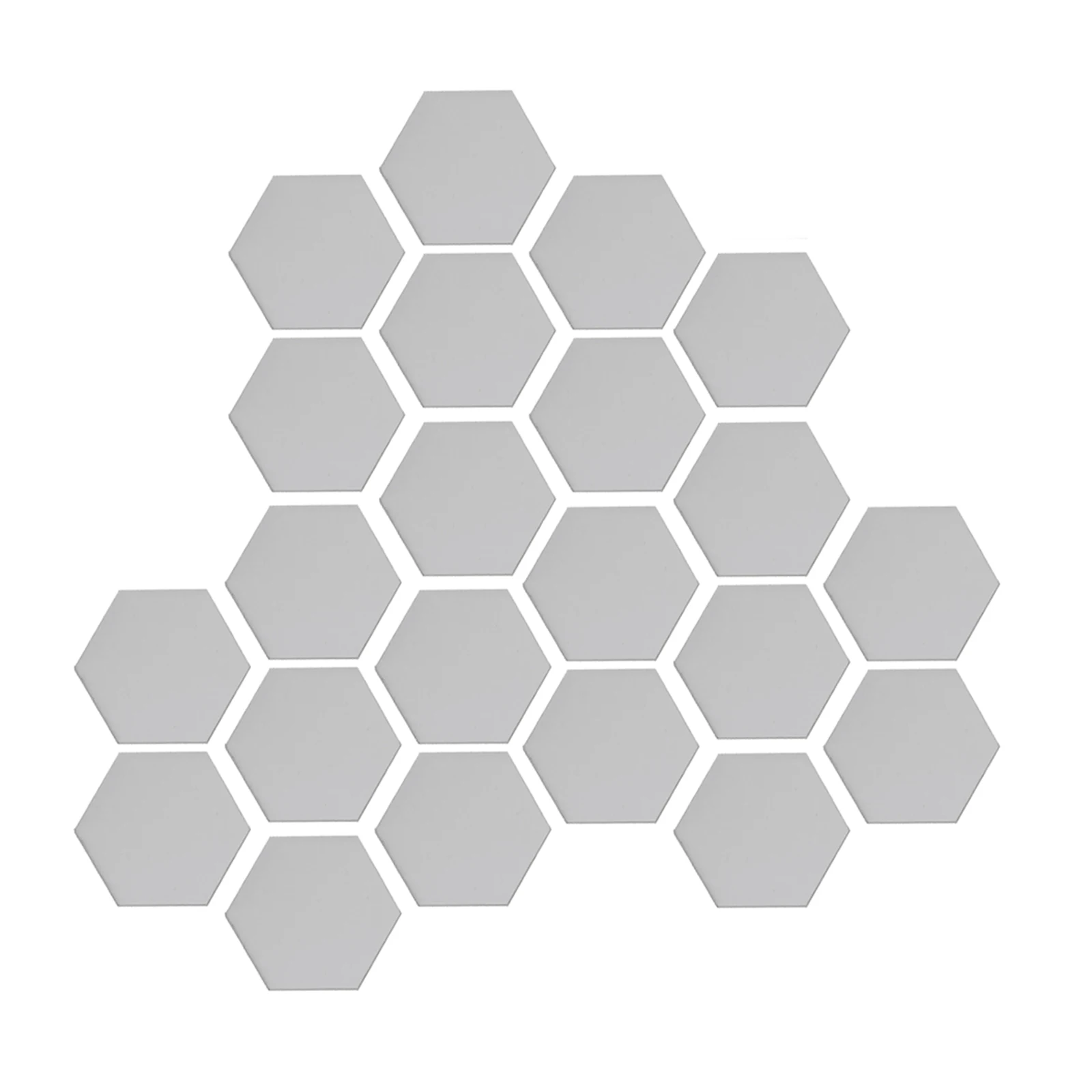 46*40*23mm Wall Stickers Plastic 3D Art Tile Decal Decor Hexagon Home Living Room Mirror Room Wall Sticker