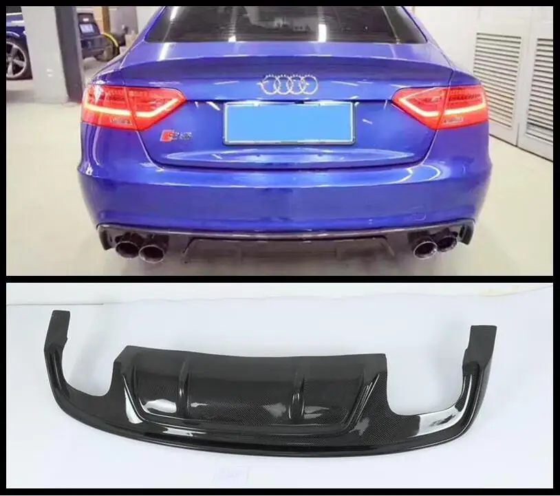 

Real Carbon Fiber Rear Bumper Side Spoilers Lip Trunk Diffuser For Audi A5 S5 Sline 2012 2013 2014 2015 2016