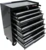7-Drawer Rolling Tool Box, Tool Chest with Wheels and Locking System,High Capacity Tool Storage Cabinet Organizer (Black) 1
