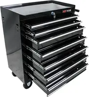 7-Drawer Rolling Tool Box, Tool Chest with Wheels and Locking System,High Capacity Tool Storage Cabinet Organizer (Black) 1