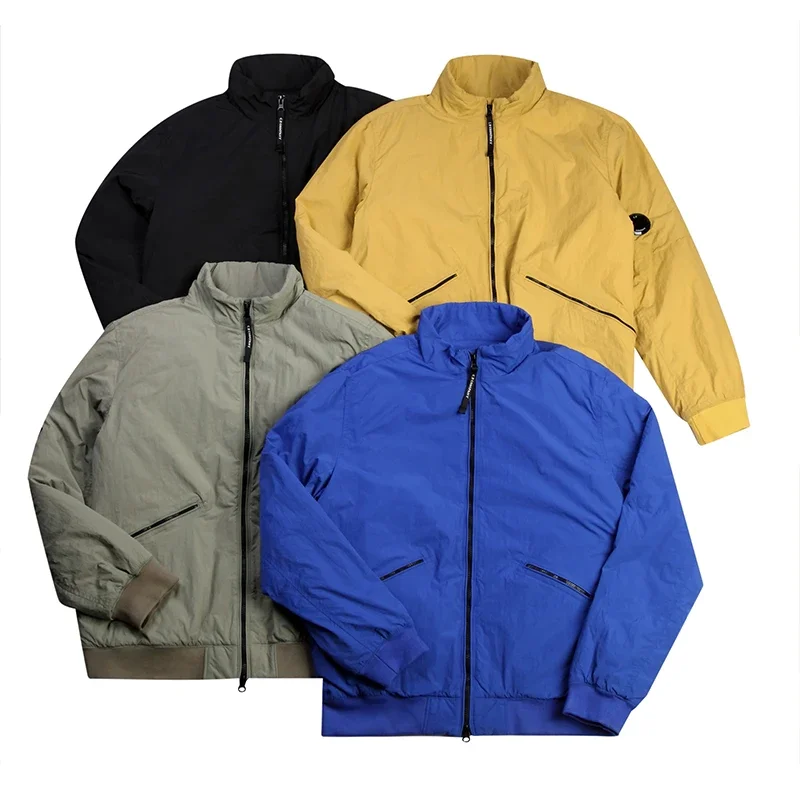 

Bomber Jacket for Men Autumn Winter Thicken Cotton Padded Jacket Mens Baseball Jacket Casual Zipper Warm Coat Street Coats