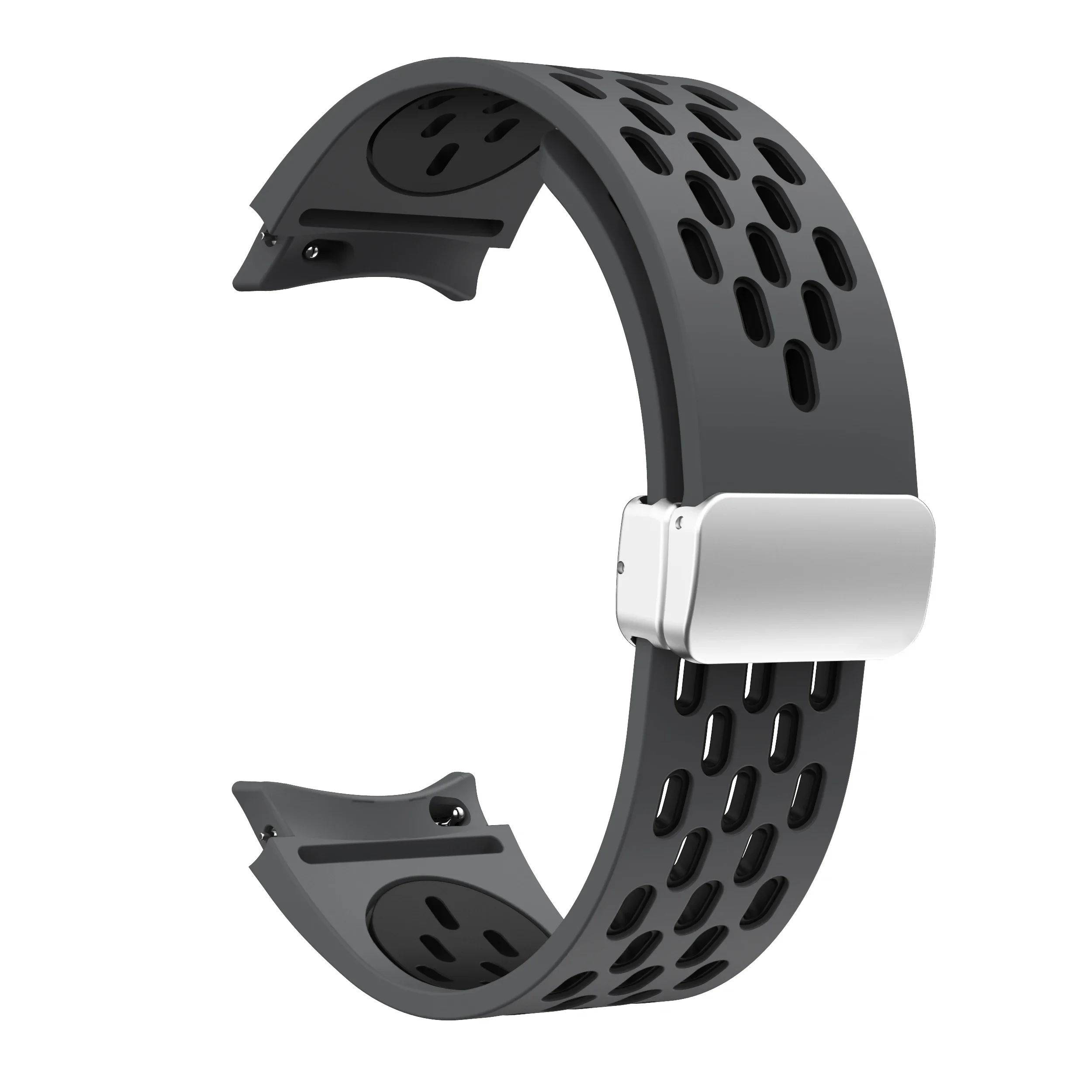 Magnetic Silicone Strap with No-Gap Design and Secure Buckle