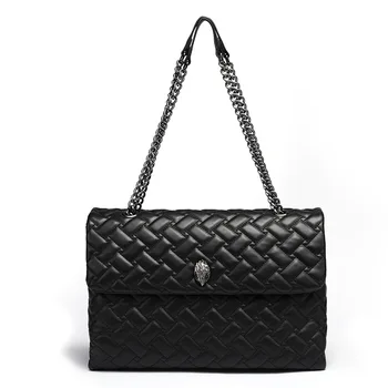 2024 New Trendy Women's Bag with Herringbone Chain Crossbody Bag, Eagle Head, Shoulder Bag, and Large Bag