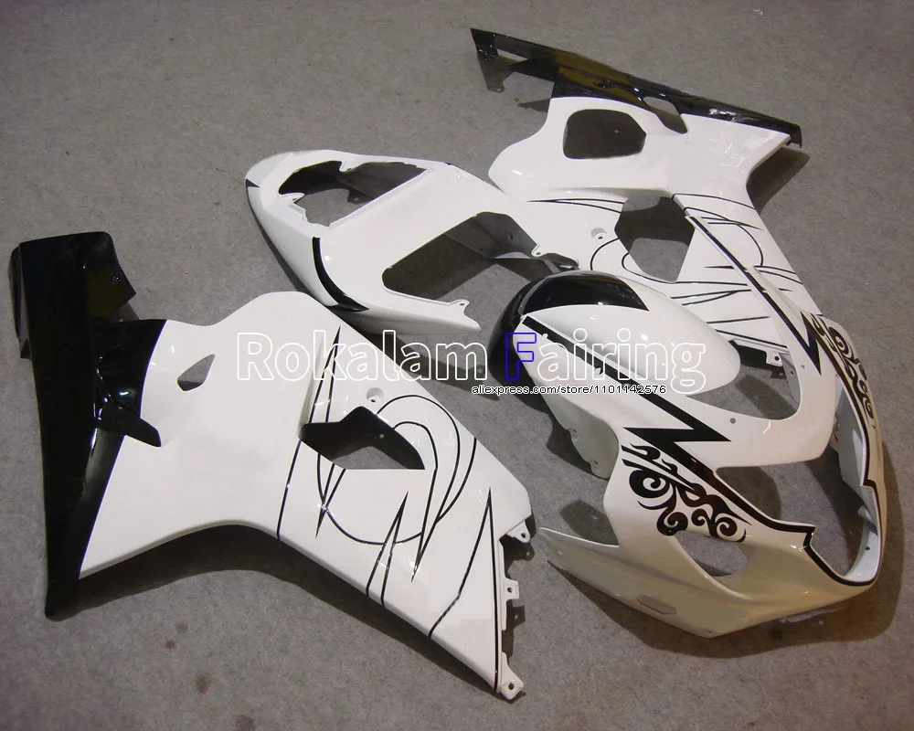 

Белые Обтекатели для мотоциклов Suzuki K4 GSXR600 GSXR750 2004 2005 GSX-R600/750 04 05 (литьё под давлением)