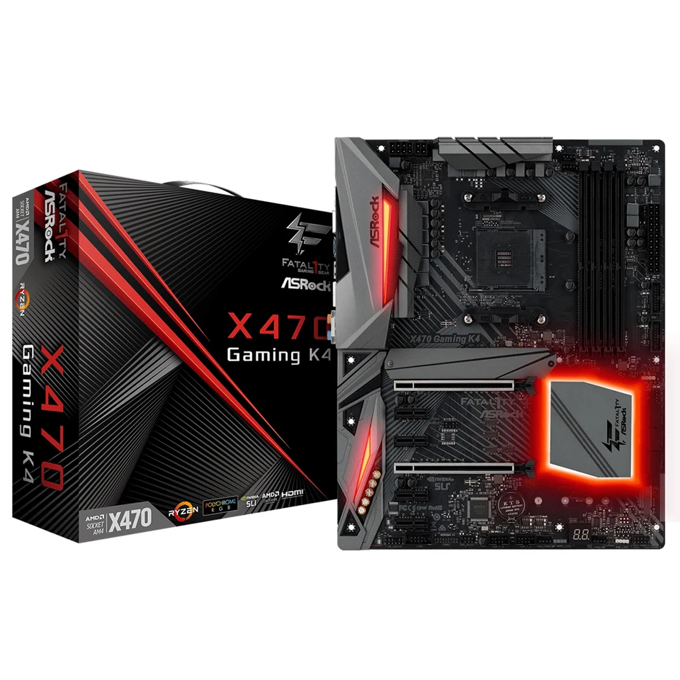 ASRock Fatal1ty X470 ゲーミング K4 マザーボードは、AMD X470 Ryzen