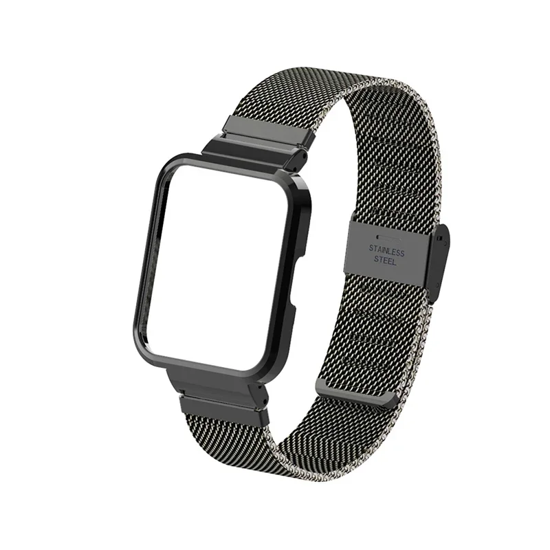 Magnetic Loop & Case Protector with Stainless Steel Bracelet and Metal Strap Cover