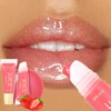 Glitter Plumping Lip Gloss Jelly Strawberry Moisturizer Fruit Lip Oil Transparent Fullness Lip Tint Gel Soft Tube Makeup LipCare 1