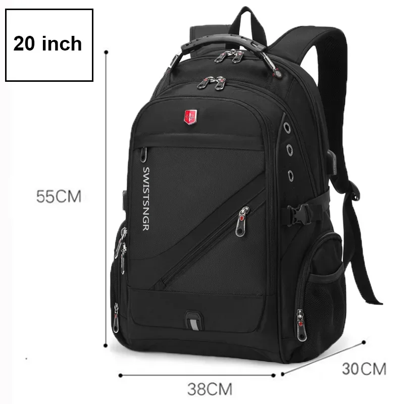 

Brand Waterproof USB Charging Backpack Women 17 Inch Laptop Bag Man Travel Backpacks Large Capacity School Male Mochila