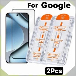 Premium Screen Protector Accessory Kit - Toughened Glass, No Dust Bubbles, Easy Installation - Google Pixel 8 Pro (M - HD - 2PCS-)