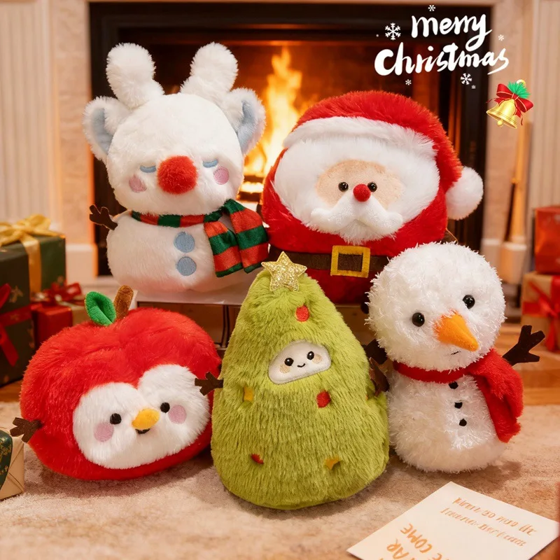 Christmas Bunny Plush Toy, Plush Doll Holding A Birthday Cake, Cute Cartoon Gift Doll, Birthday Present, Christmas Present.