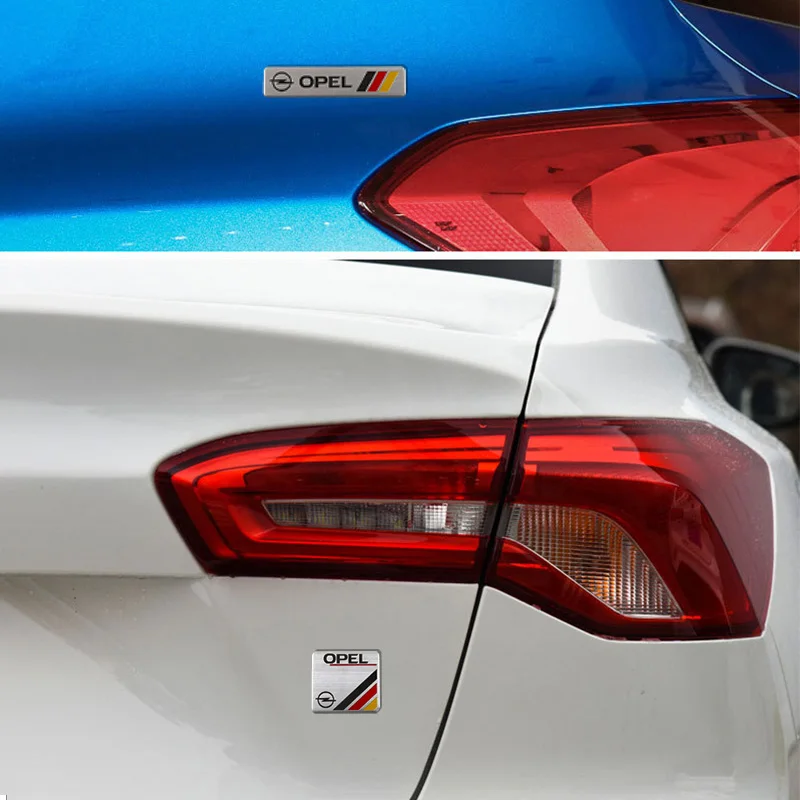 새로운 3D 알루미늄 자동차 엠블럼 배지 오펠 코르사 아스트라 인시그니아 벡트라 자피라 메리바 모카 그랜드랜드 비바로용 리어 트렁크 스티커