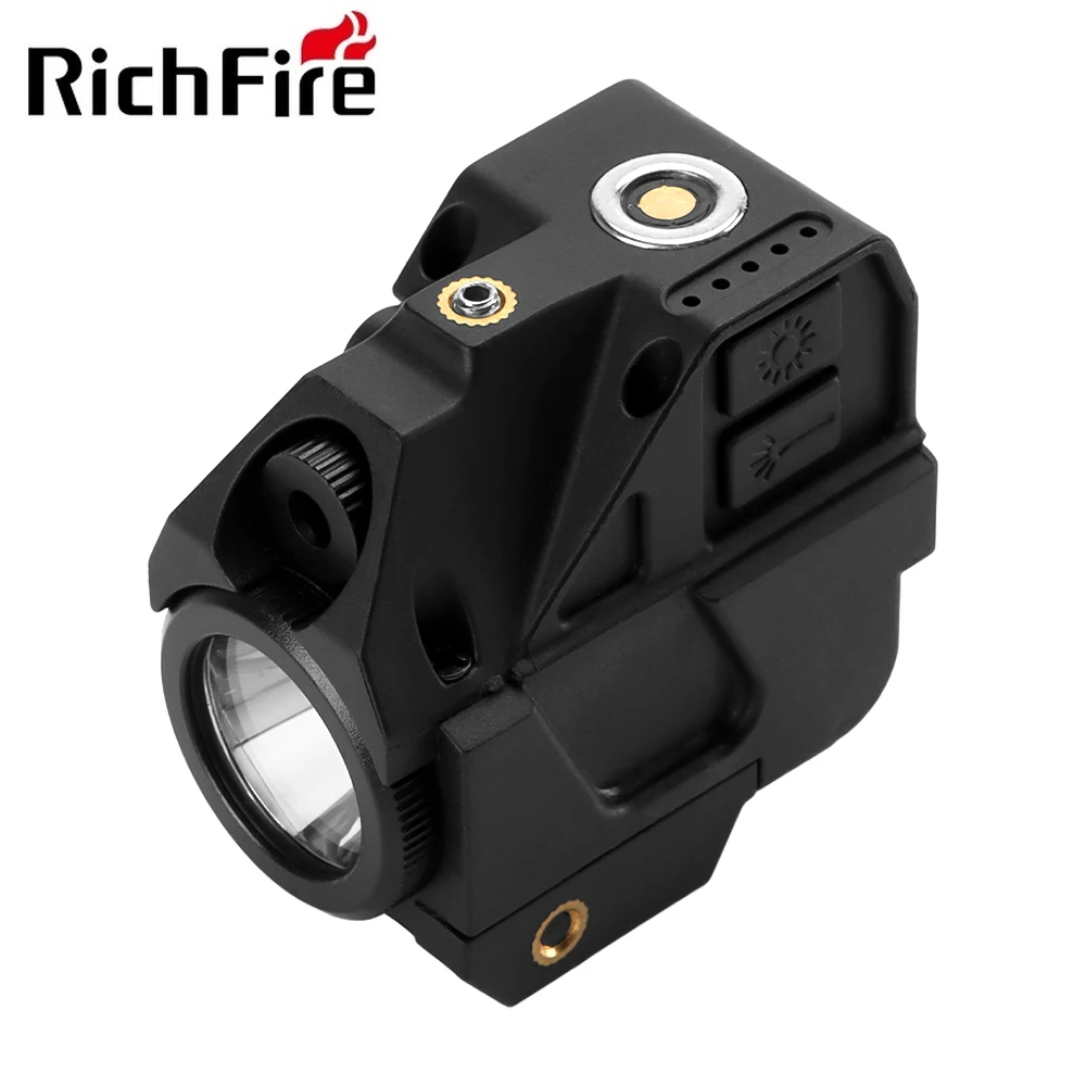 Compact Plastic Pistol Flashlight with Laser Combo Sight