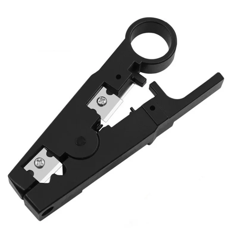 Jillway Cat7 Através do Furo Alicate Rede Testador Ferramenta Conjunto Através do Buraco Cabeça de Cristal Rj45 Fio Stripper Conjunto 10 Gigabit - Imagem 2