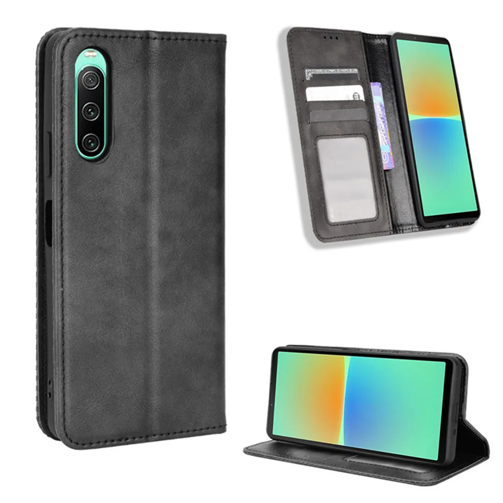 Per Sony Xperia 1 5 10 Iv V Vi Custodia Di Lusso Flip Pu Portafoglio In Pelle Custodia Ad Adsorbimento Magnetico Per Borse Per Telefono Sony 1Iv 5Iv 1