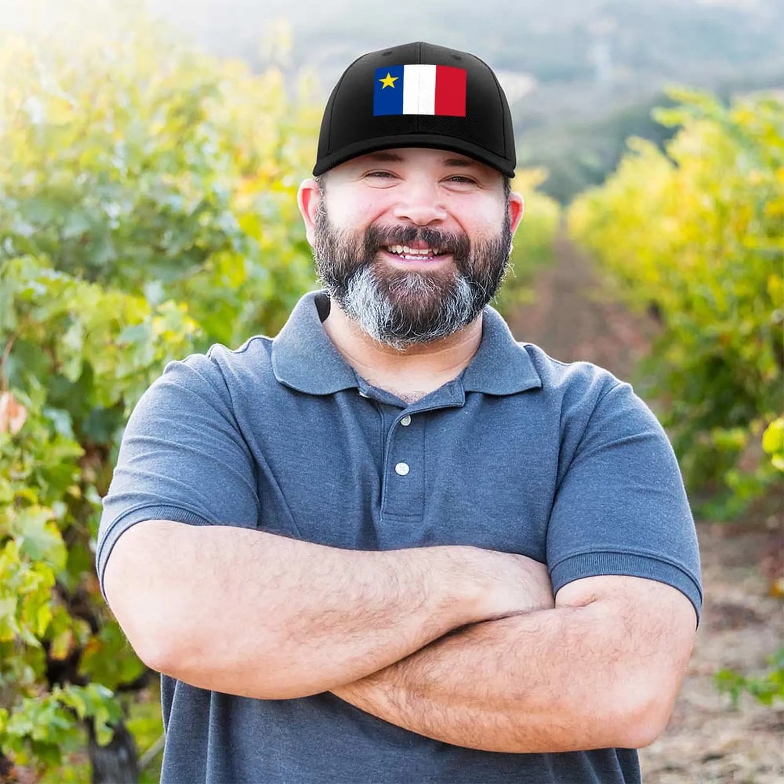 Casquette de baseball HD pour Acadie, Acadie Feel, bleu, blanc, rouge, Amérique du Nord, Nouveau-Brunswick, Acadien, Canada français