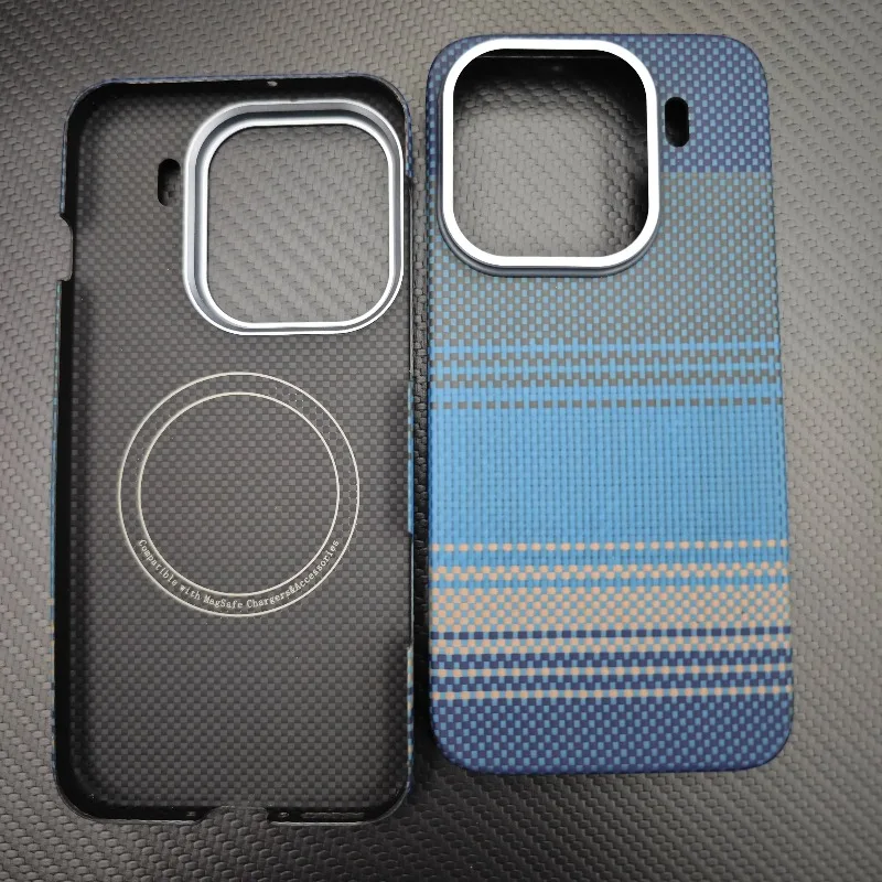 Magnetic Aramid Carbon Fiber Phone Case with Magsafe Compatibility