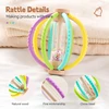 Montessori Baby Rain Stick Rainbow Hourglass Rain Music Rattle Baby Educational Toy Silicone Teether Sensory Toys for Kids Gift 2