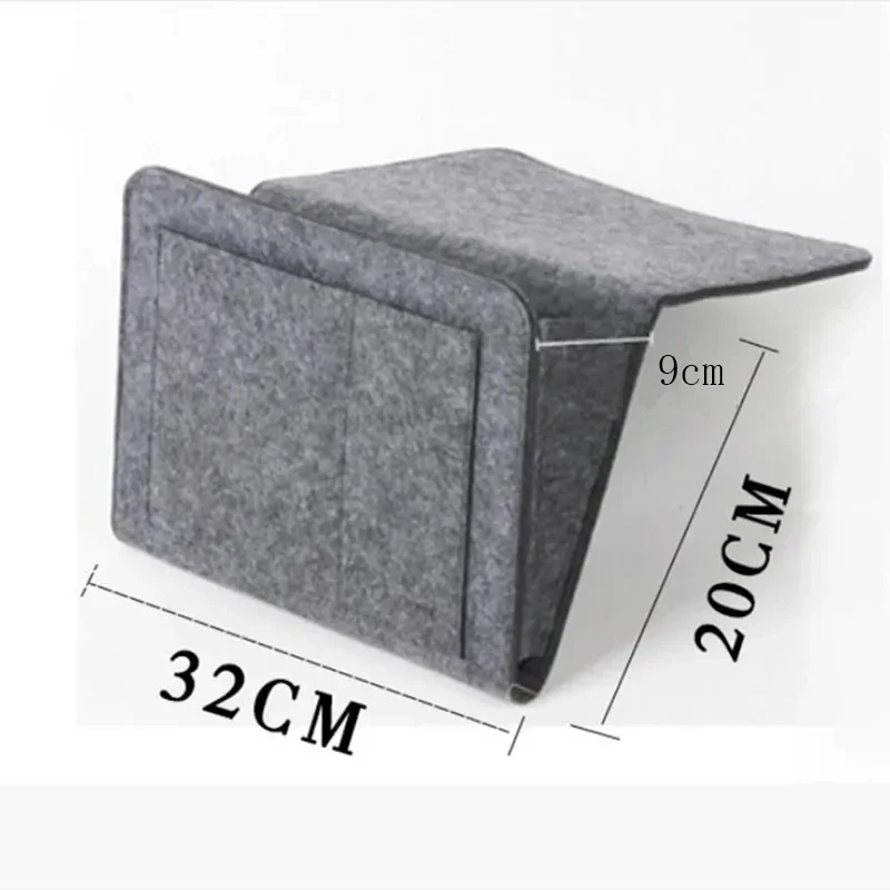 Felt Bedside Storage Organizer – Hanging Couch & Baby Bed Bag for TV Remote, Books, Toys, Multi-Pocket Pockets