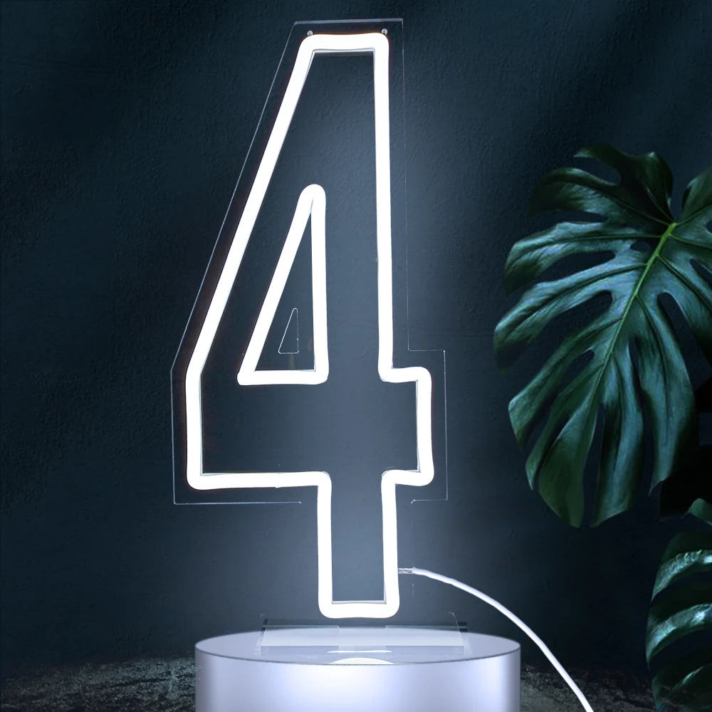 Number 1 Neon Sign Light Baby Birthday