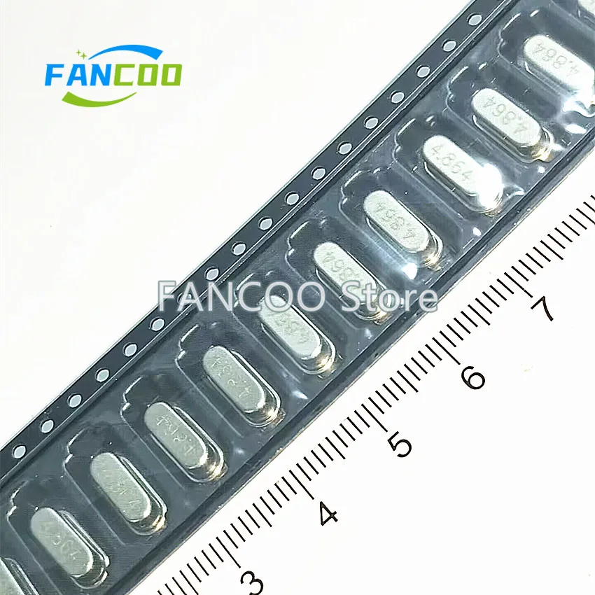 10PCS 4.864MHZ 4.864M 4.864 49SMD HC-49SMD NEW Original SMD 2P 11.40mm x 4.80mm 20PF Crystal Resonator