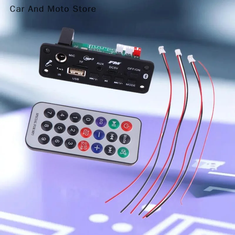 Audio Player Set with Amplifier; Bluetooth MP3 Decoder Board; Ideal for DIY MP3 Player Projects. - 2