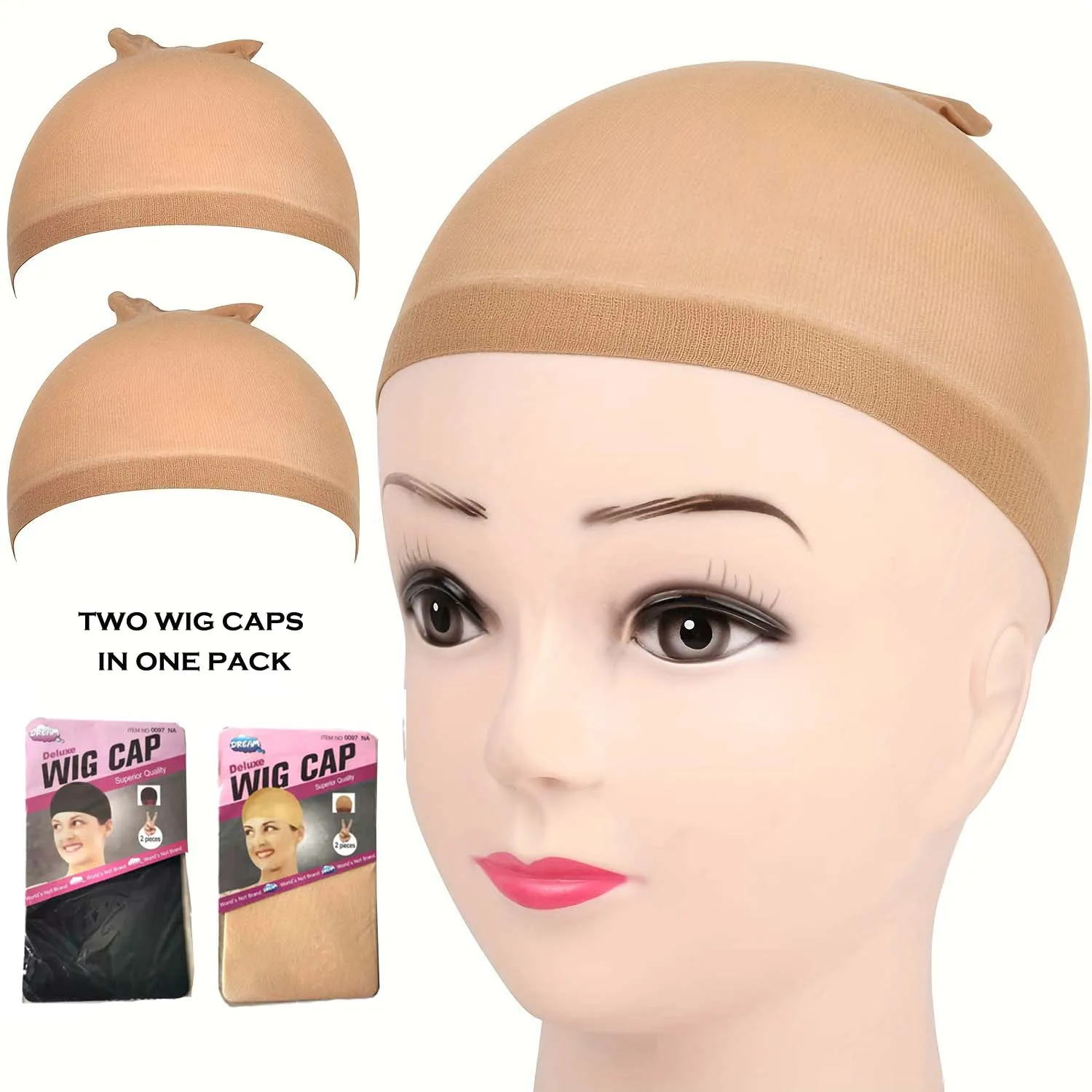 Hairnet for cosplay wigs 10pcs invisible net lace wig cap hair accessories stocking mesh caps for making wigs women styling tool