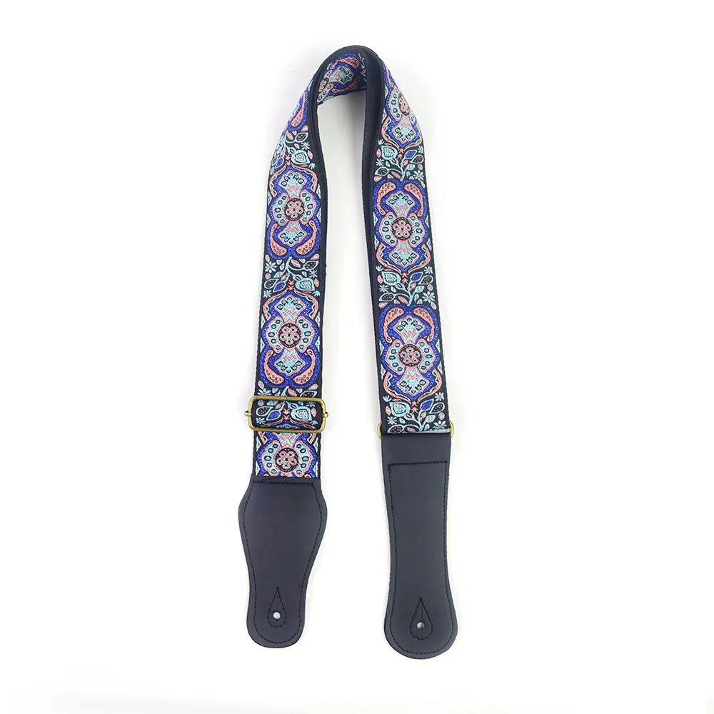 Embroidered Ethnic Style Adjustable Guitar Strap