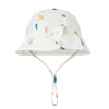 Muslin Baby Summer Hat Beach Kids Sun Hats for Girls Bow Sweet Infant Cap Toddler Bucket Hat Newborn Accessories 0-12M 6