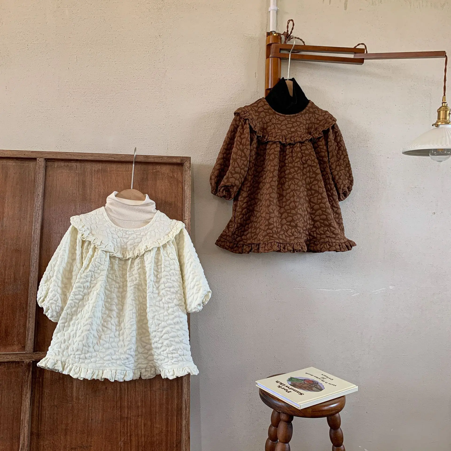 

2022 Autumn&winter New Children's Clothing Version Three-dimensional Pattern Dress High-end Girls Dress Princess Dress 2T-8T