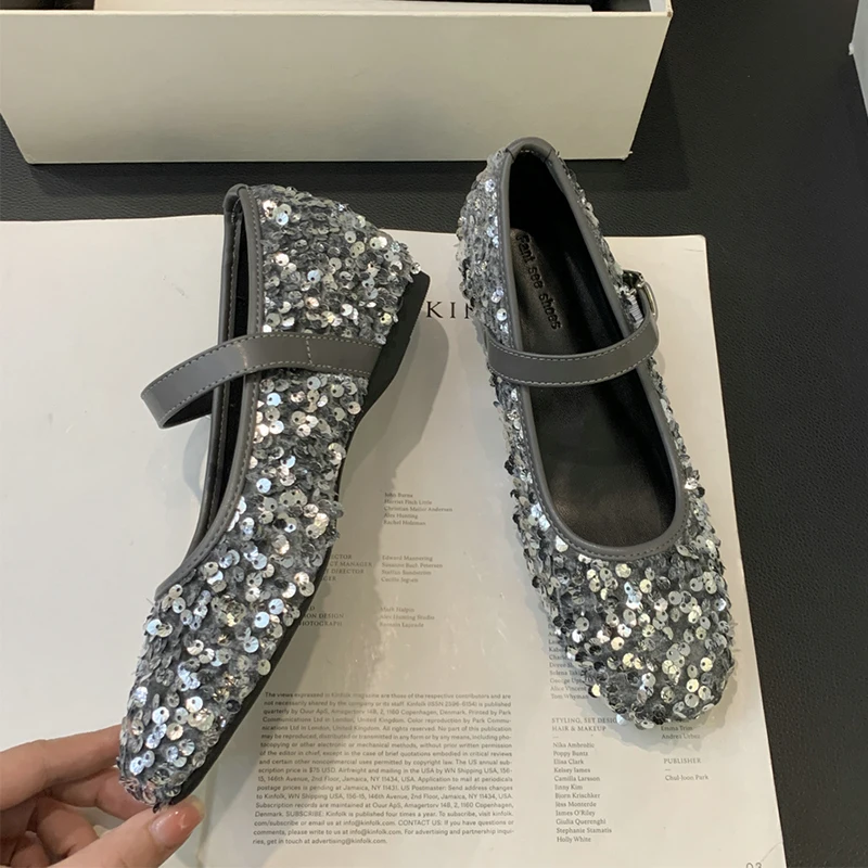 ZOOKERLIN Thick With Shoes For Women's Pumps Slip On Comfortable High Heels Mary Jane Sandals Ladies Shallow Basketball Platform