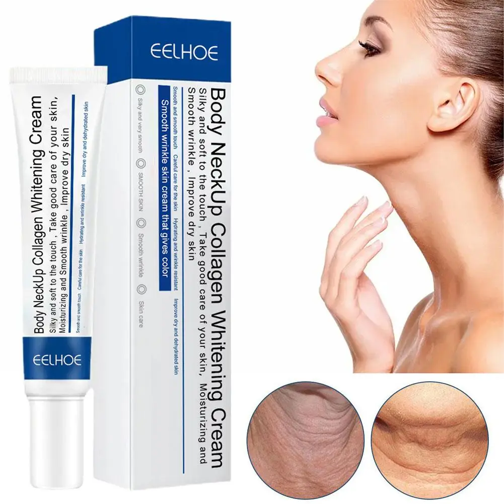 Neck Cream Collagen Neck Cream Anti-aging Whitening Moisturizing Tightening Lifting For Neck Double Chin Reducer Fine Lines Skin Care