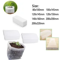 25 - 100PC Biodegradable Seedling Bags Non - Woven Breathable Grow Bags for Vegetable Flower Garden Nursery Hot Sale 2