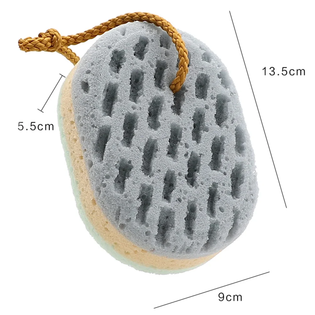 2 Pcs Bath Sponge Exfoliator Shower Sponges Scrubbers Bathing Tools Sponges For Bath Brushes Household Merchandises Bath 6