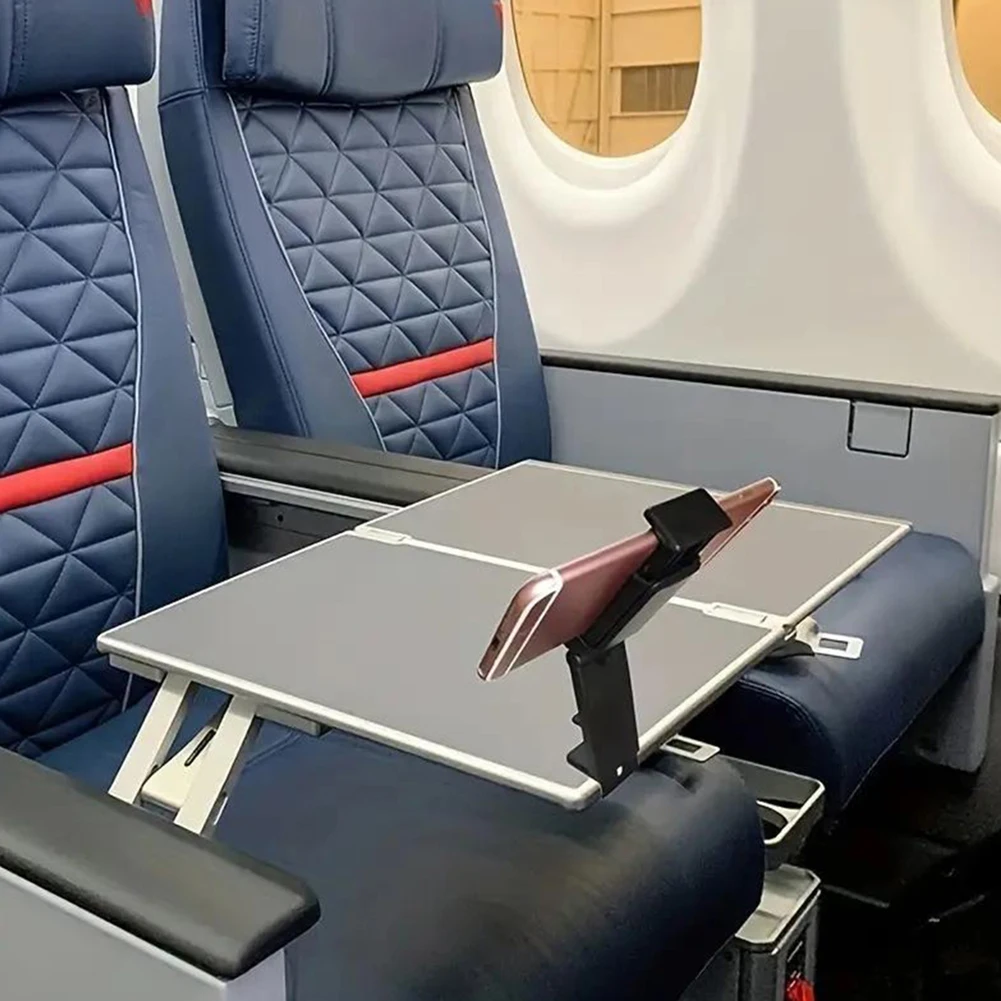 Universal Airplane Phone Holder Mount 360 Degree Rotation Handsfree Airplane Travel Phone Bracket Train Seat Stand Support