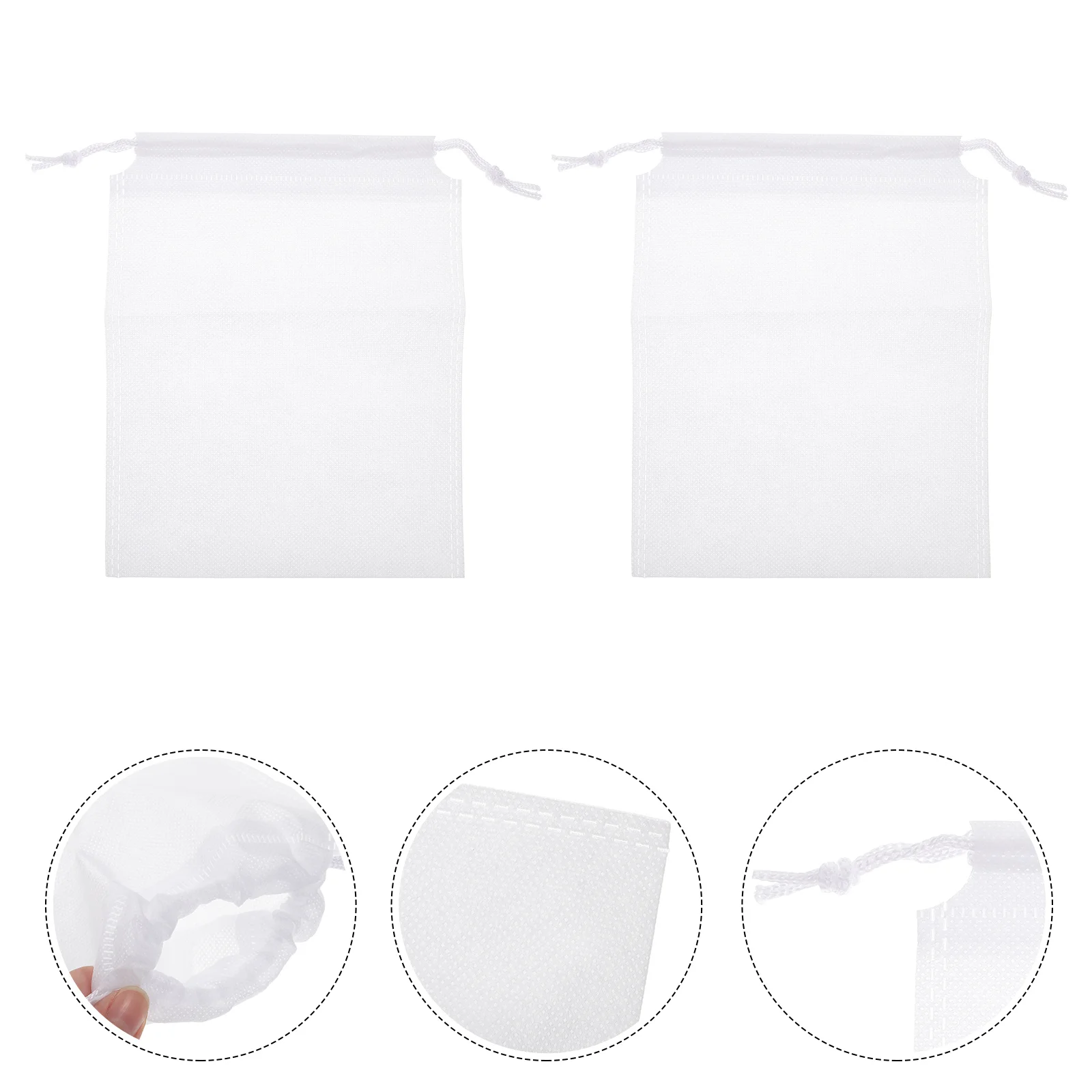 

10pcs Non-woven Net Bag Fishing Bait Container Net Bag Draw String Mesh Sack