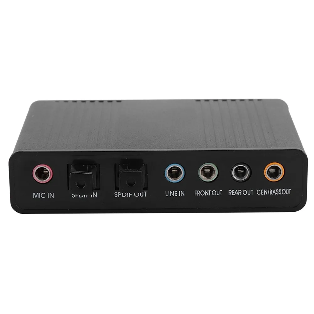 디지털 오디오 5.1 채널 USB 사운드 카드 플러그 앤 플레이 외부 사운드 카드 광 오디오 사운드 카드 가라오케 녹음