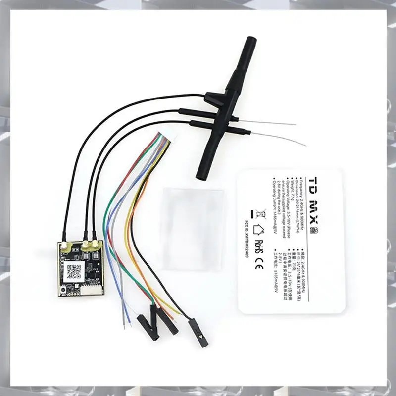 For Frsky TD MX 2.4Ghz & 900Mhz RX Dual Band Receiver 4CH PWM Channel 50KM-100KM Receiver