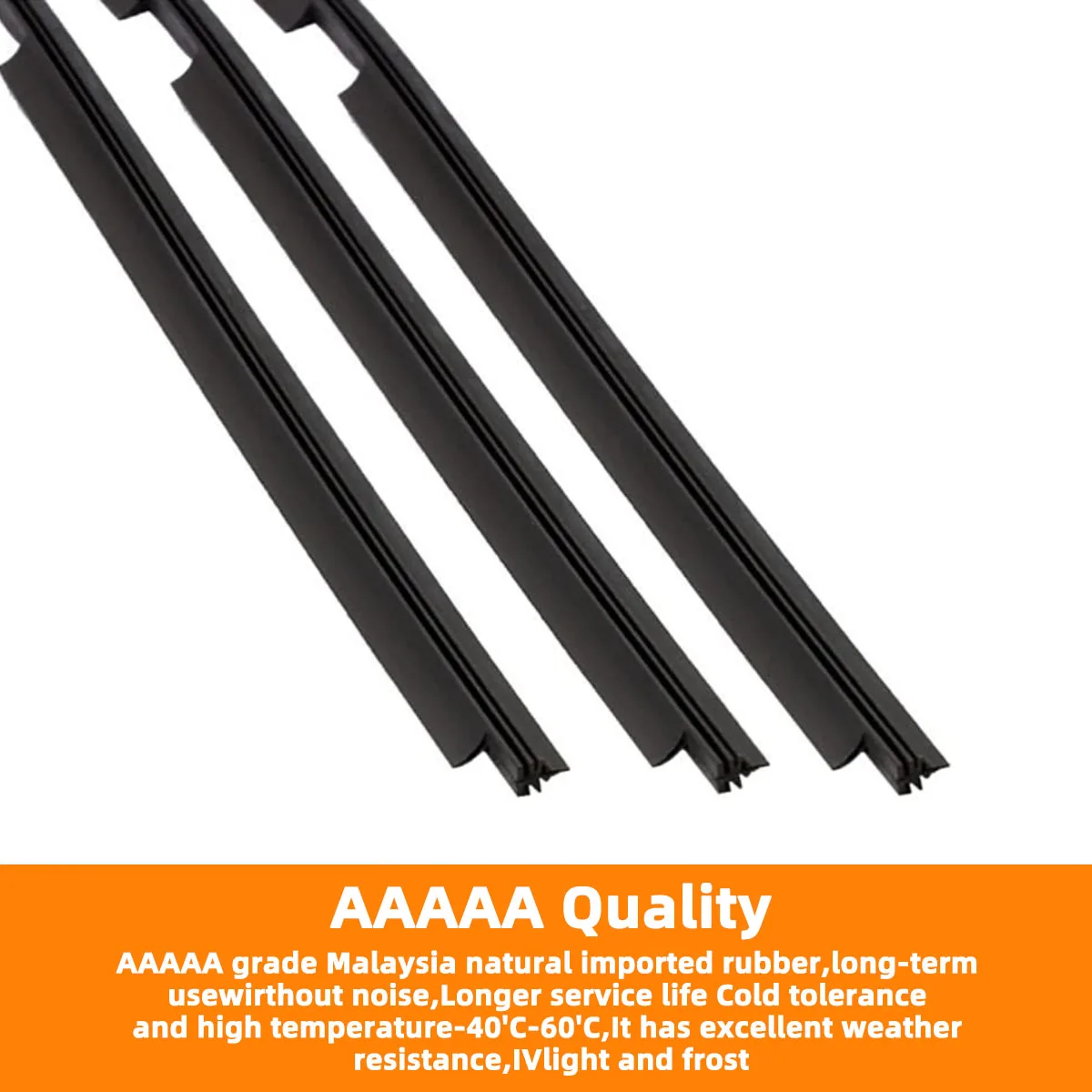 Automotive Rubber Strip automotive insert soft natural rubber strip for Valeo type wiper blades 16"17"18"19"20"21"22"24"26"28"30"32"