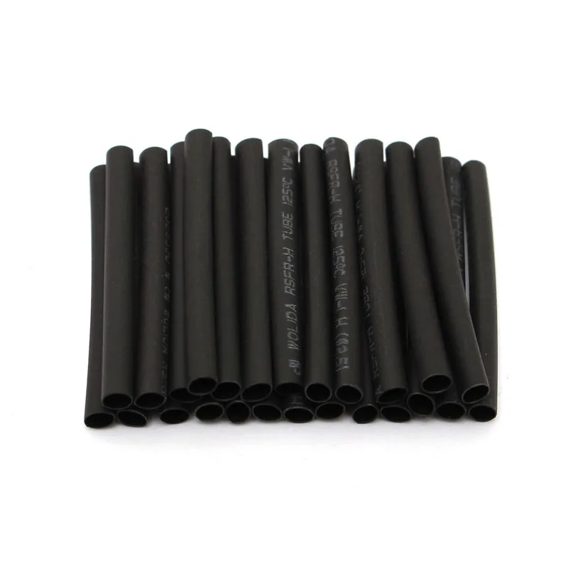 Thermoretractile Tube 2:1 Black Heat Shrink Tube Kit Heat Shrinkable for Cables Termoretractil Wire Insulation Tubing 127pcs/lot,heat shrink tubing