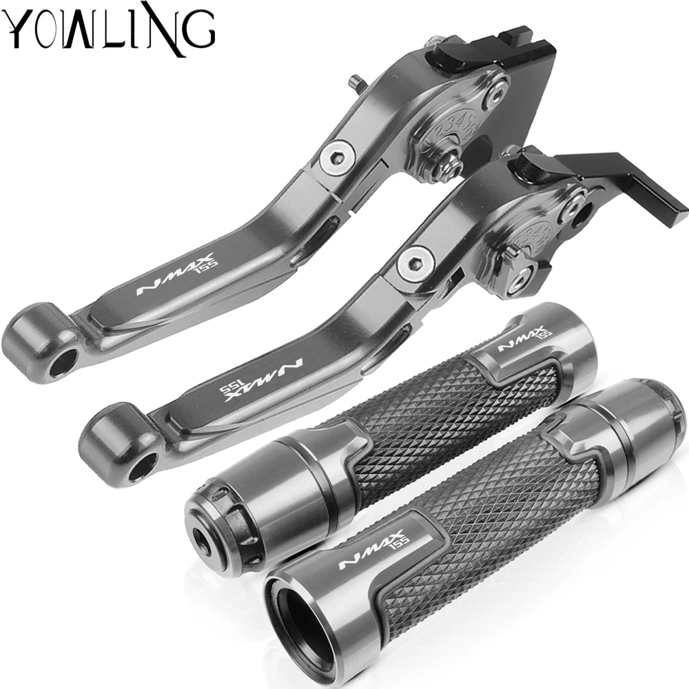 

For Yamaha N-MAX NMAX 155 2015 2016 2017 2018 Motorcycle Adjustable Extendable Brake Clutch Levers Handlebar Hand Grips ends