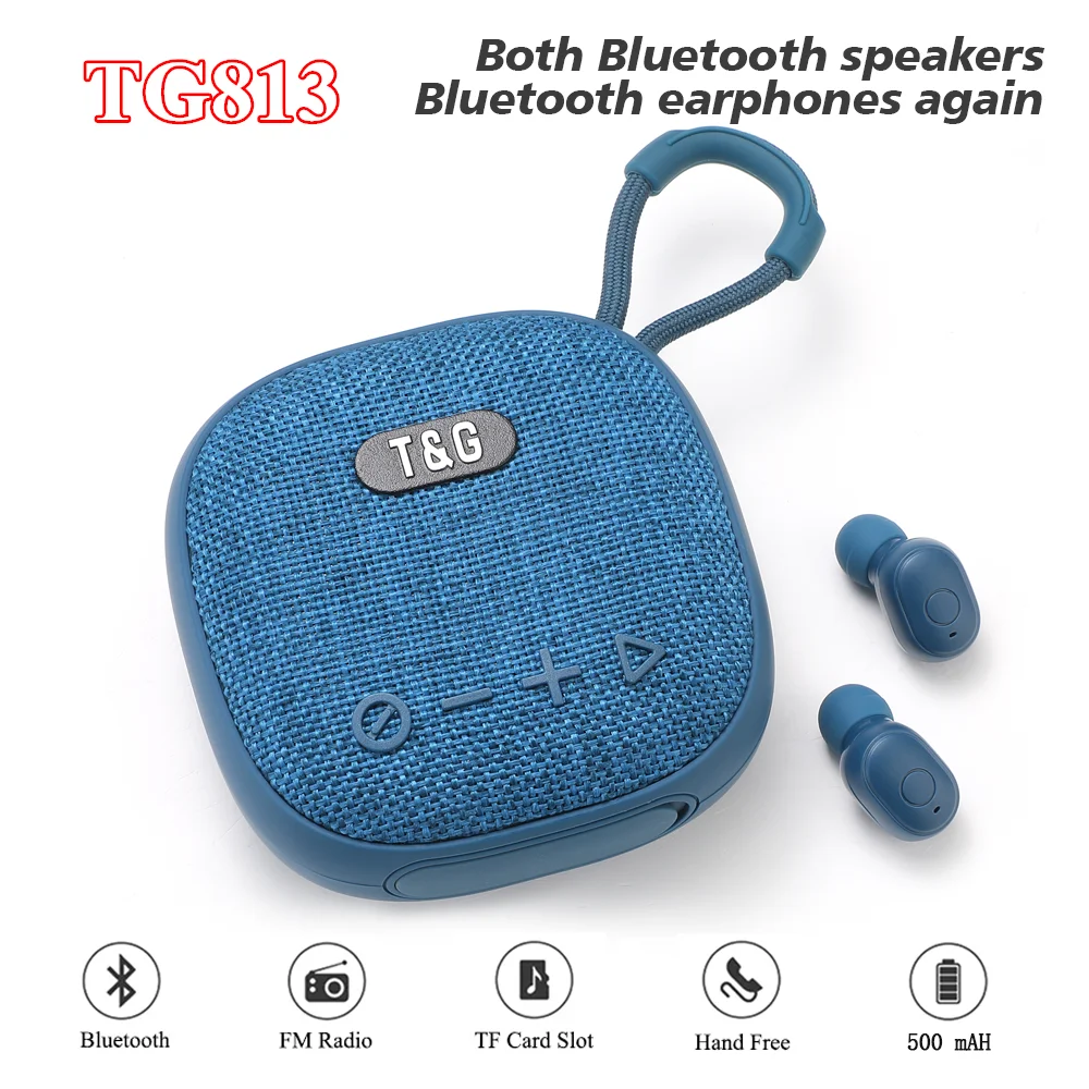 Tg813ポータブルBluetoothスピーカー、ワイヤレスサブウーファー、ミニ